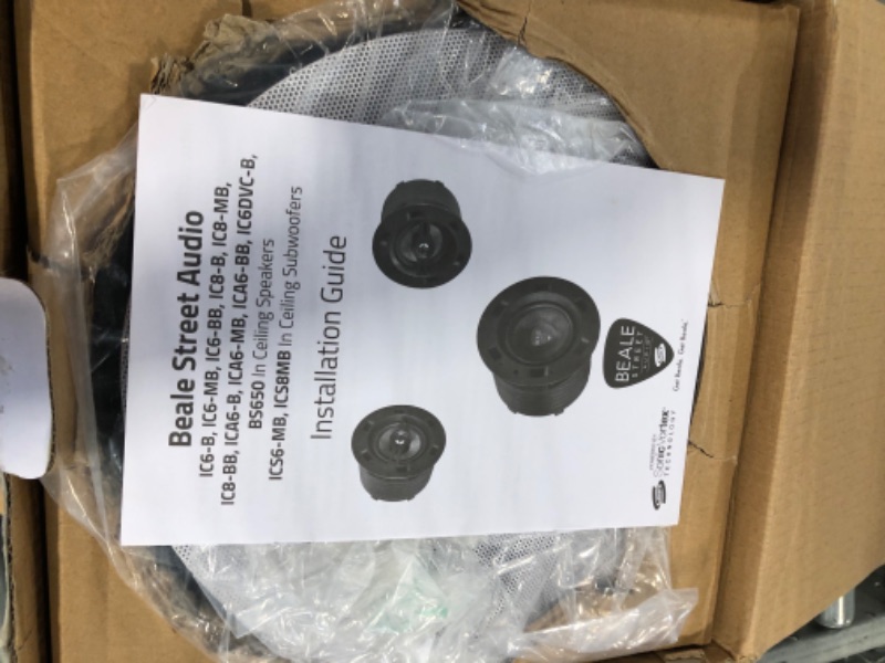 Photo 1 of Beale Street Angled Dome Speakers - 2-Way in-Ceiling Speakers with Subwoofers and Tweeters - Patented Sonic Vortex Technology for Clear and Rich Bass Frequency - 6.5 Inches