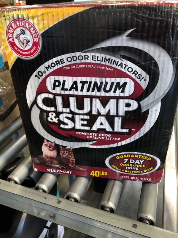 Photo 2 of ARM & HAMMER Clump & Seal Platinum Cat Litter 40 lb