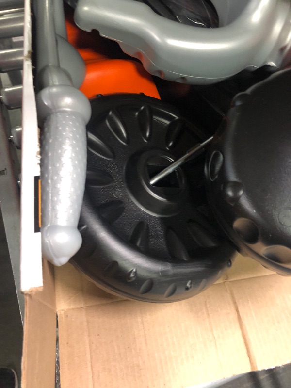 Photo 1 of Fisher-Price Harley-Davidson Tricycle with Handlebar Grips and Storage Area, Multi-Terrain Tires, Tough Trike [Amazon Exlclusive]