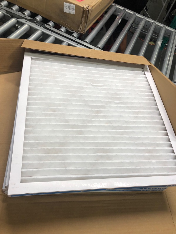 Photo 3 of Aerostar 14x24x1 MERV 11 Pleated Air Filter, AC Furnace Air Filter, 6 Pack (Actual Size: 13 3/4"x 23 3/4" x 3/4")
