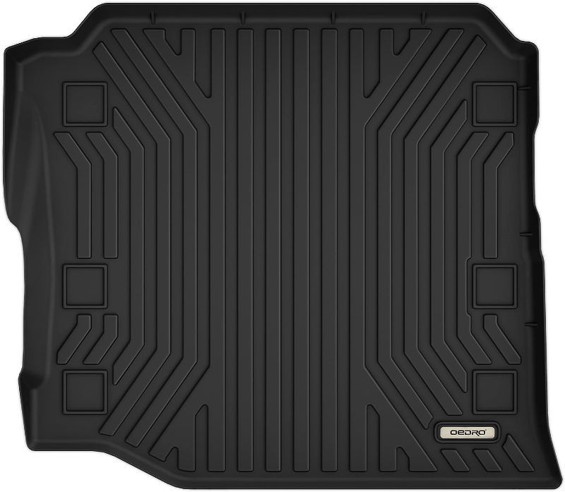 Photo 1 of OEDRO Trunk Mats Fits for 2018-2023 Jeep Wrangler Unlimited with subwoofer, Black Wrangler JL Cargo Liner (Not for JK, Not for 2-Door, Not for 4xE Models)
