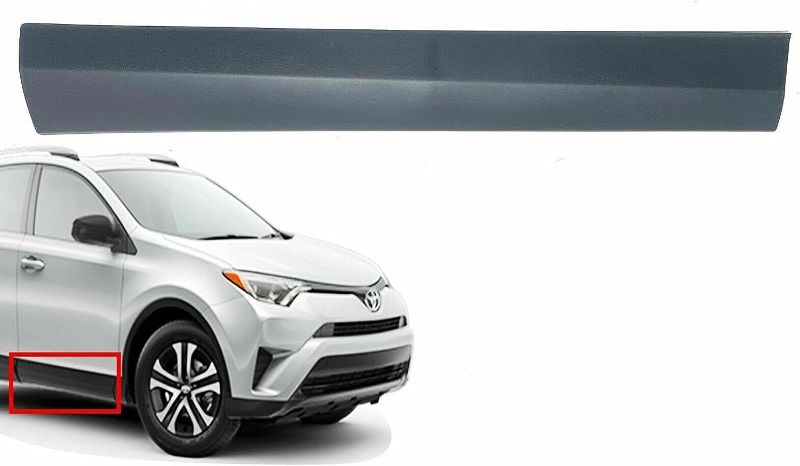 Photo 1 of Door Lower Molding/Door Garnish for 16-18 Toyota RAV4 Front Right; Replaces OEM 75073-0R040, 75115