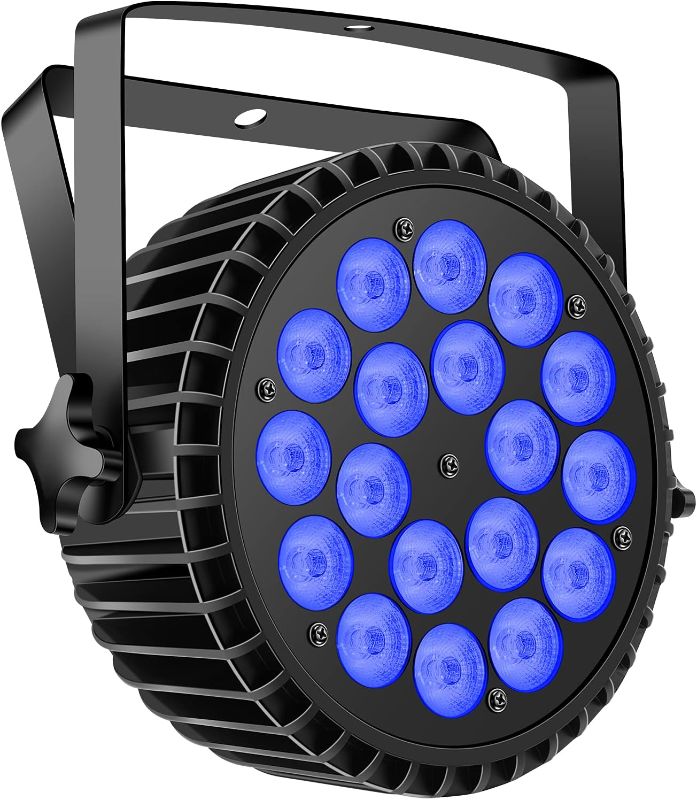 Photo 1 of Par Lights LED Stage Lights, U`King 10Wx18 RGBW Uplight Stage Lighting Effect by DMX and Sound Activated Control Wash Light for Wedding Parties Church Club DJ Live Show
