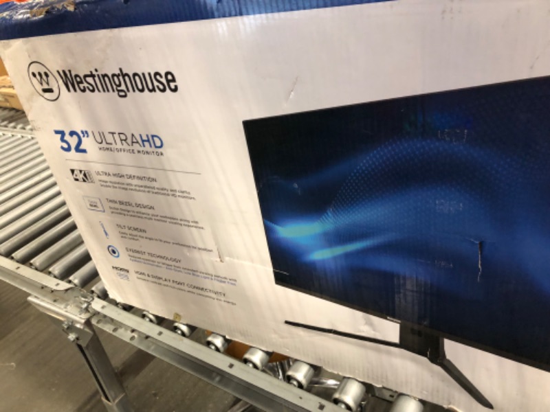 Photo 2 of Westinghouse 32-inch 4K 60Hz Monitor Ultra HD (UHD) 3840 x 2160 IPS LED Home Office Desktop FreeSync PC Computer with EyeRest Technology and Anti-Glare Technology – 8ms Response Time Gray-to-Gray