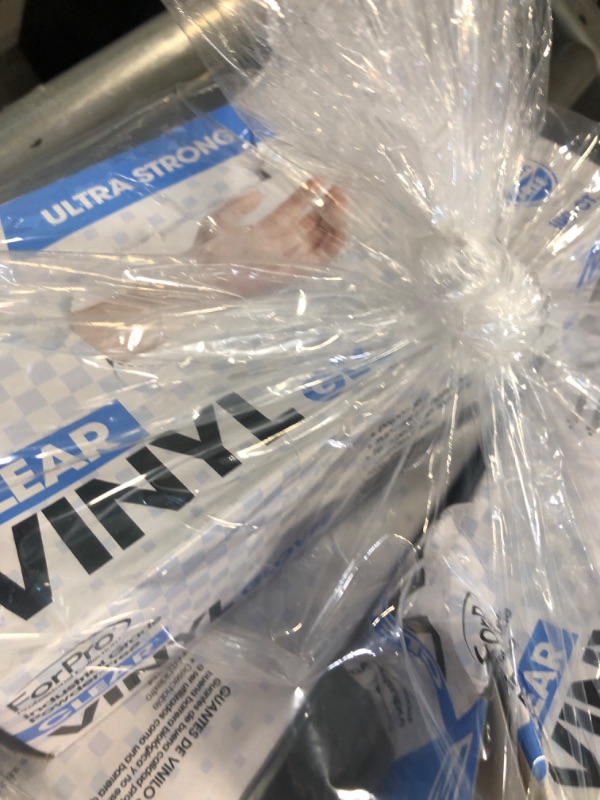 Photo 1 of ForPro Disposable Vinyl Gloves, Clear, Industrial Grade, Powder-Free, Latex-Free, Non-Sterile, Food Safe, 2.75 Mil. Palm, 3.9 Mil. Fingers, Medium, 100-Count Medium (Pack of 100) 3 BOXES!