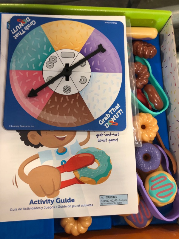 Photo 1 of Learning Resources Grab That Donut!, 39 Pieces, Ages 3+,Fine Motor Game, Toddler Learning Toys,Toddler Toys,  Educational Games for Kids, Preschool Games,Donut Toys
