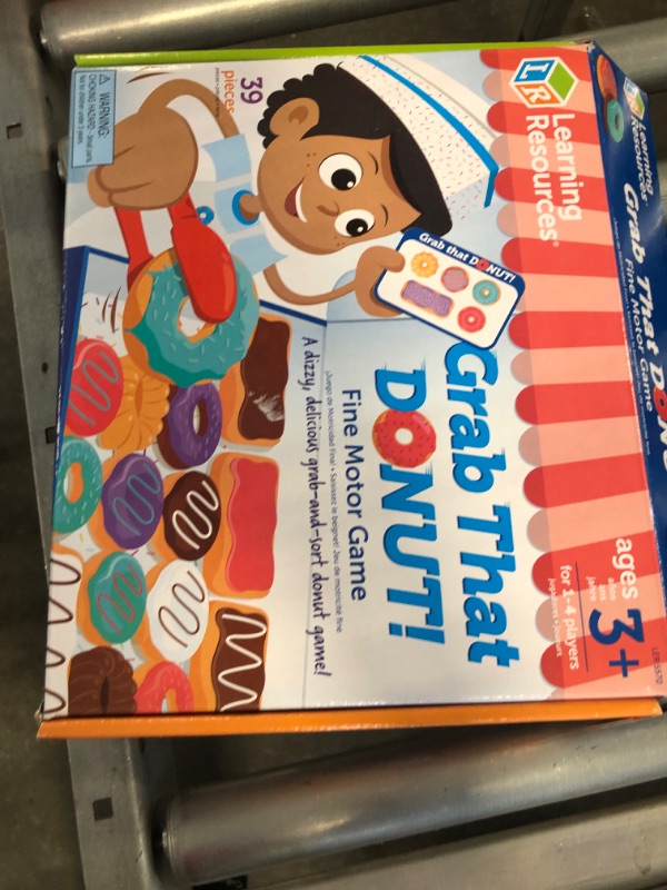 Photo 1 of Learning Resources Grab That Donut!, 39 Pieces, Ages 3+,Fine Motor Game, Toddler Learning Toys,Toddler Toys,  Educational Games for Kids, Preschool Games,Donut Toys
