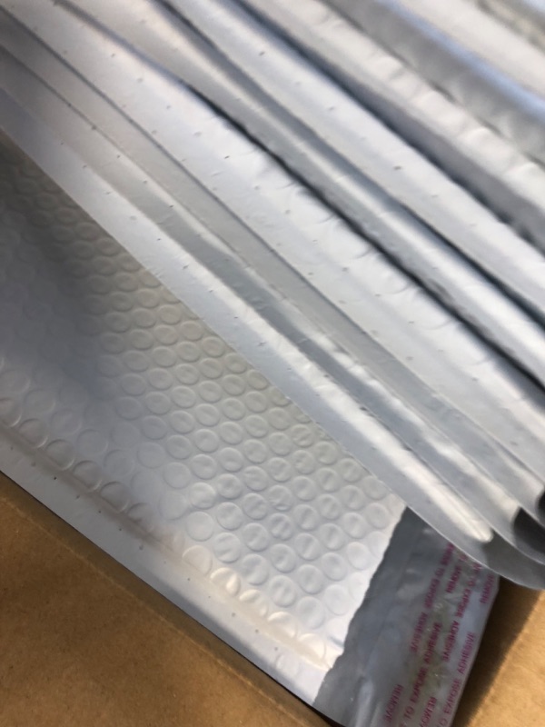 Photo 5 of Quality Park Bubble Mailers, 8.5 x 11 Inch, White Poly Mailers, Padded Envelopes, Shipping Envelopes, Water Resistant, Self Seal, 25/Box (QUA85859)