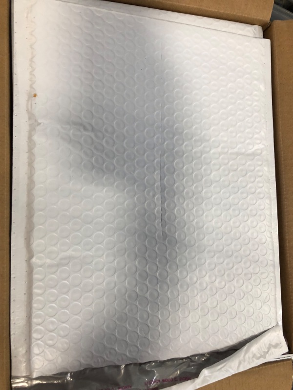 Photo 3 of Quality Park Bubble Mailers, 8.5 x 11 Inch, White Poly Mailers, Padded Envelopes, Shipping Envelopes, Water Resistant, Self Seal, 25/Box (QUA85859)