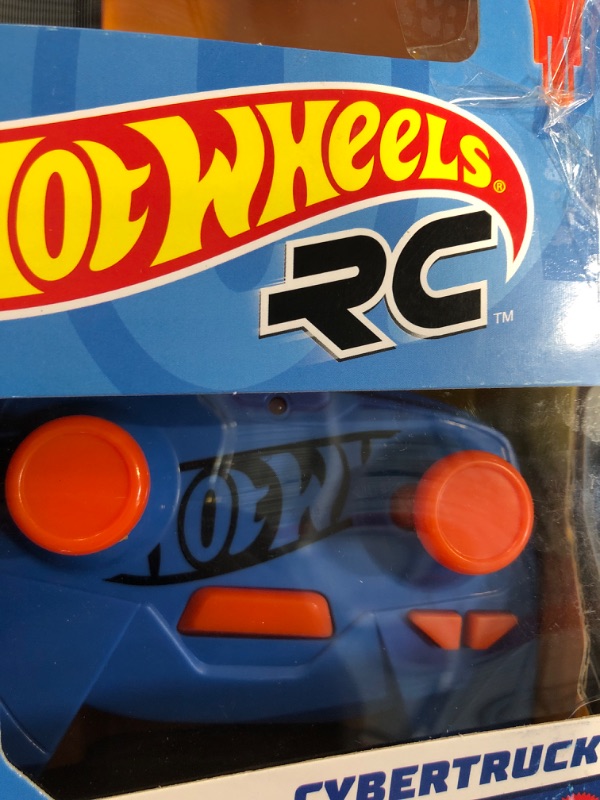 Photo 1 of Hot Wheels RC 1:64 Scale Rechargeable Radio-Controlled Racing Cars For On- Or Off-Track Play, Includes Car, Controller & Adapter For Kids 5 Years Old & Up Tesla Cybertruck