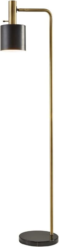 Photo 1 of Adesso 3158-02 Emmett Desk Lamp, Brushed Steel, White Desk Lamp White