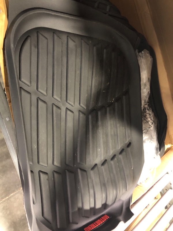 Photo 1 of Motor Trend - MT-923-BK 923-BK Black FlexTough Contour Liners-Deep Dish Heavy Duty Rubber Floor Mats for Car SUV Truck & Van-All Weather Protection, Universal Trim to Fit Full Set Black