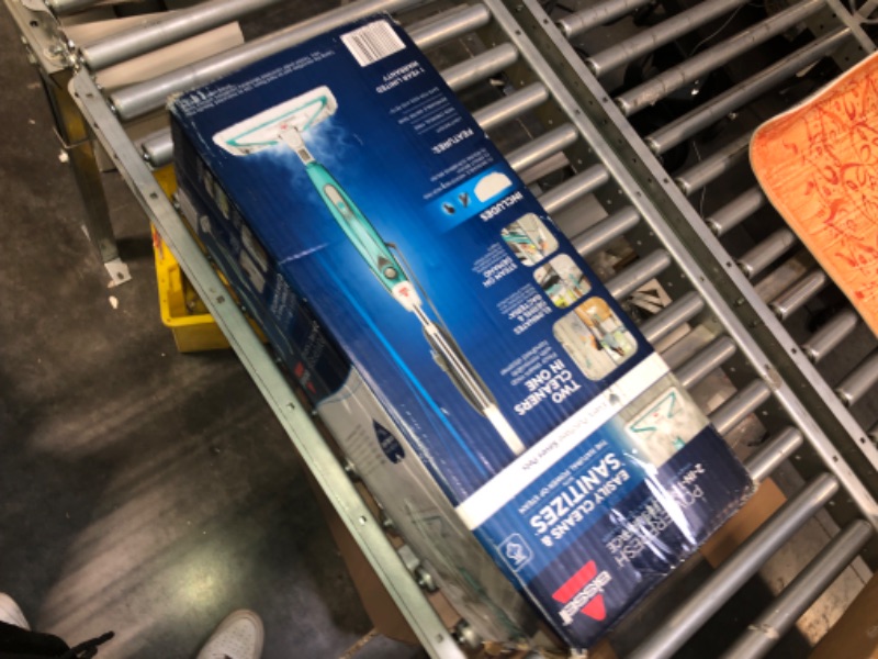 Photo 2 of BISSELL PowerFresh 2-in-1 Lightweight Swivel Steam Mop; Naturally Sanitizes Hard Floors & Hard Surfaces with On-Demand Steam, 2814
