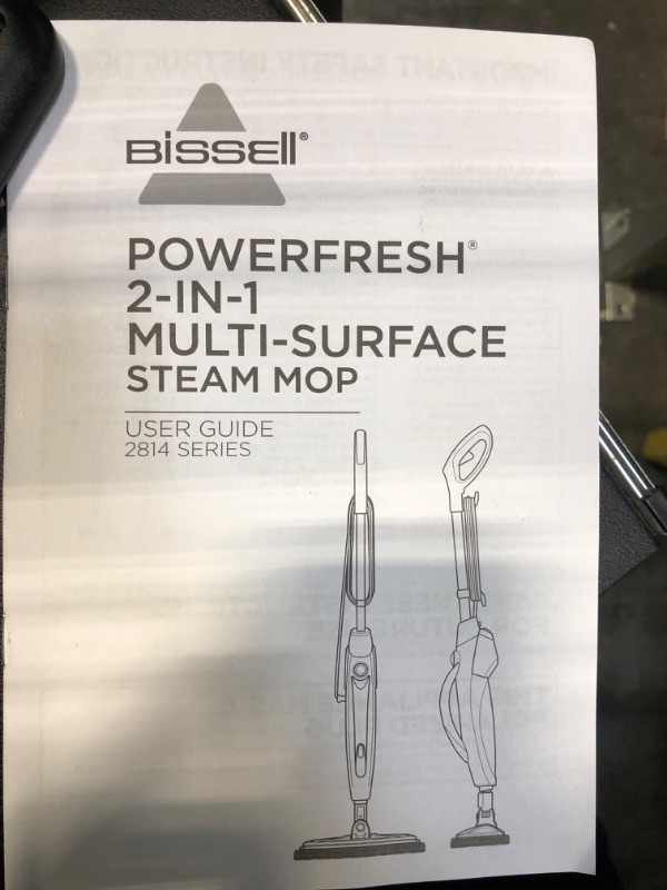 Photo 4 of BISSELL PowerFresh 2-in-1 Lightweight Swivel Steam Mop; Naturally Sanitizes Hard Floors & Hard Surfaces with On-Demand Steam, 2814
