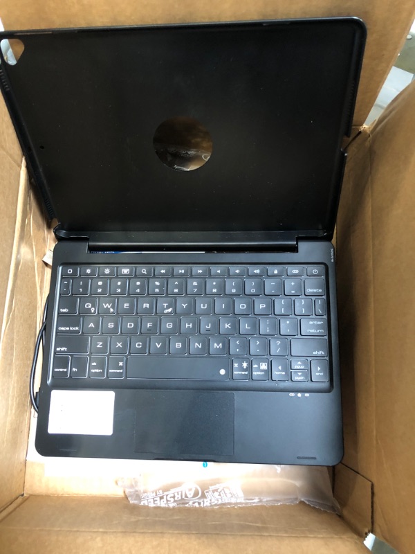 Photo 1 of Phixnozar Keyboard Case for iPad 9th Generation (10.2 2021) / 8th (10.2 inch 2020) /7th (10.2 2019) / iPad Air 3rd Generation 10.5 2019/iPad Pro 10.5 2017– Stable Touchpad Function Black