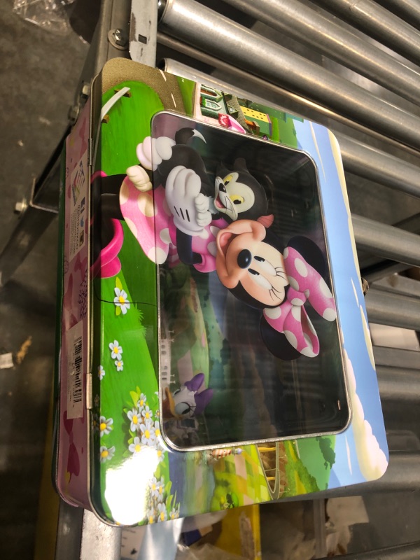 Photo 1 of Disney Minnie XL Tin Lunchbox with Window, Gold