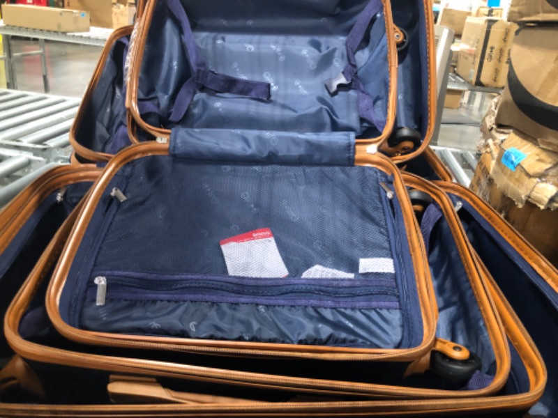 Photo 3 of ***MINOR SIGNS OF USE*** Coolife Luggage 3 Piece Set Suitcase Spinner Hardshell Lightweight TSA Lock 4 Piece Set Black