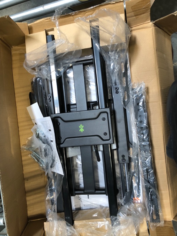 Photo 3 of USX MOUNT Full Motion TV Wall Mount Bracket fits for 32-90" TVs Holds up to 150lbs with Sliding Design for TV Centering, Swivel, Tilt, Max VESA 600x400mm, Arms for 16", 18", 24" Studs