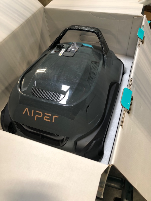 Photo 6 of AIPER Seagull Plus Cordless Pool Vacuum, Robotic Pool Cleaner Lasts 110 Min, Stronger Power Suction, LED Indicator, Ideal for Above/In-Ground Flat Pools up to 60 Feet