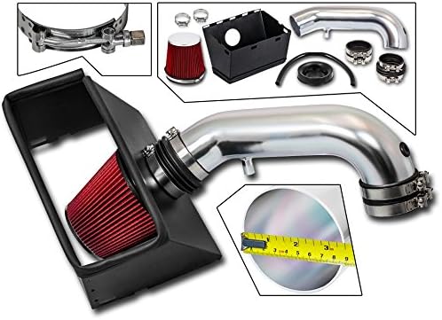 Photo 1 of Cold Air Intake System with Heat Shield Kit + Filter Combo RED Compatible For 09-18 Dodge Ram 1500/2500 / 09-11 Dodge Ram 3500/19-21 Dodge Ram 1500 Classic HEMI 5.7L V8