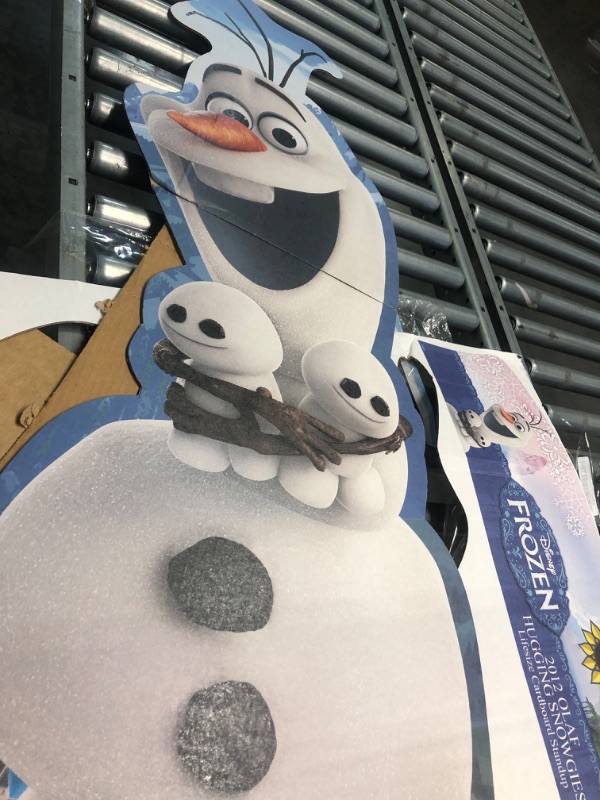 Photo 3 of Cardboard People Olaf Hugging Snowgies Life Size Cardboard Cutout Standup - Disney's Frozen Fever (2015 Short Film) Olaf Hugging Snowgies - Frozen Fever