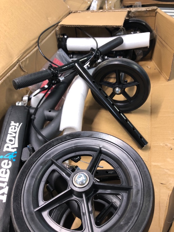 Photo 1 of KneeRover Economy Knee Scooter Steerable Knee Walker Crutch Alternative with DUAL BRAKING SYSTEM in Matte Black