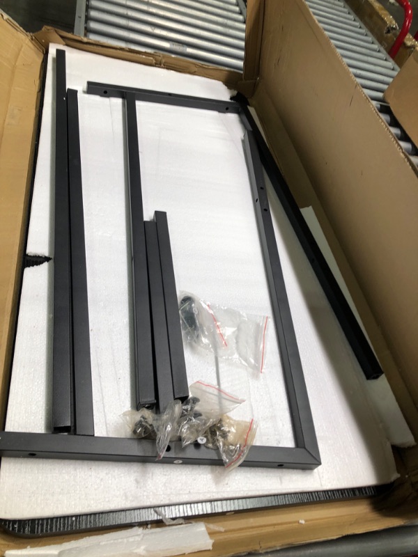 Photo 2 of Topfurny Computer Desk, 39 Inch Small Computer Desk Study Table for Small Spaces, Modern Simple Writing Desk with Round Desk Corner Edge for Home Office, School, Bedroom, Workstation,Black 39 Inch Black