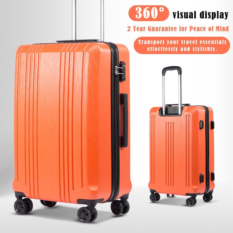 Photo 1 of ***ONLY 28 INCH*** Coolife Luggage Expandable Suitcase PC+ABS with TSA Lock Spinner 28in new orange