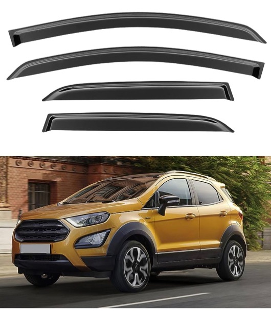 Photo 1 of YQAUTEC Window Visors Rain Guards Shield for Ford EcoSport 2018-2023, Window Wind Deflectors Vent Shades for 18-23 EcoSport