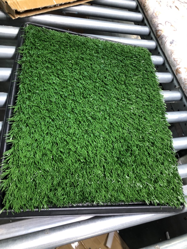 Photo 2 of Artificial Grass Puppy Pad for Dogs and Small Pets – Portable Training Pad with Tray – Dog Housebreaking Supplies by PETMAKER (16" x 20")