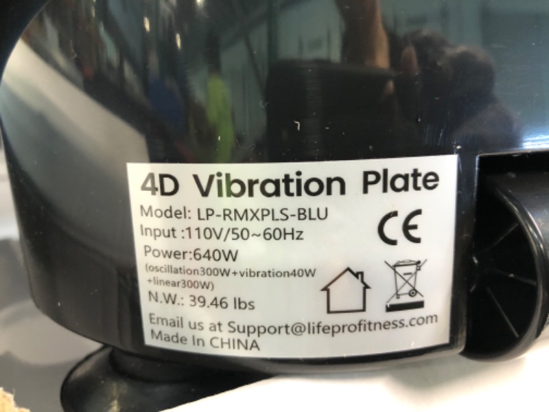 Photo 3 of 
LifePro Rumblex 4D Vibration Plate Exercise Machine - Triple Motor Oscillation, Linear, Pulsation + 3D/4D Vibration Platform | Whole Body Vibration Machine...