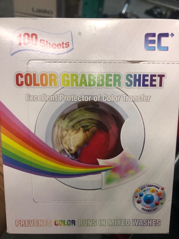 Photo 1 of  Color Catchers for Laundry - Fragrance Free Color Grabber Laundry Sheets - Prevents Color Runs & Maintains Clothes Original Color - Plant-Based Color Catcher Sheets - 100 sheet 2pack
