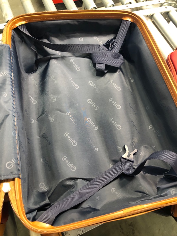 Photo 5 of Coolife Suitcase Set 3 Piece Luggage Set Carry On Travel Luggage TSA Lock Spinner Wheels Hardshell Lightweight Luggage Set(Red, 3 piece set (DB/TB/20)) Red 3 piece set (DB/TB/20)