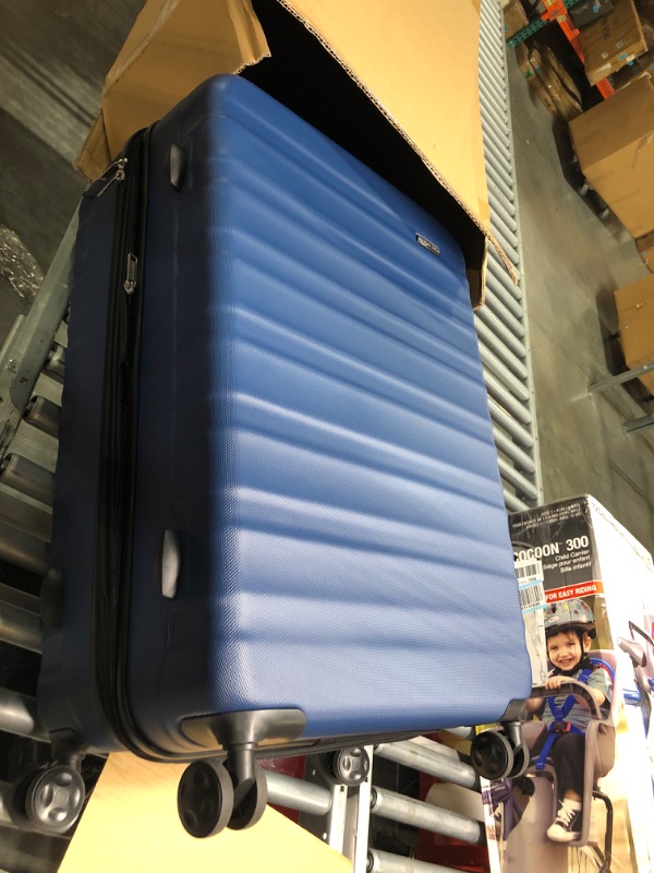 Photo 1 of Amazon Basics 30-Inch Hardside Spinner, Navy Blue Navy Blue 30-inch Spinner
