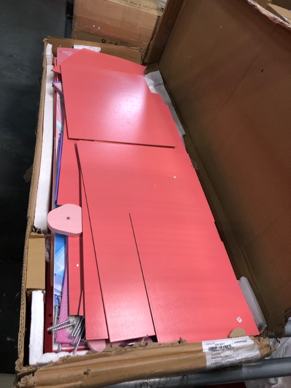 Photo 1 of JoJo Siwa Dress and Play Boutique by Delta Children - Pretend Play Costume Storage Wardrobe for Kids with Mirror & Shelves
may missing screws
