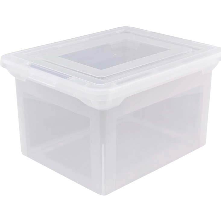 Photo 1 of 10.5H x13.5x17.5 inch plastic container with lid