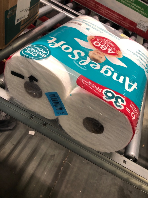 Photo 3 of Angel Soft Super Mega Toilet Paper, 6 Super Mega Rolls