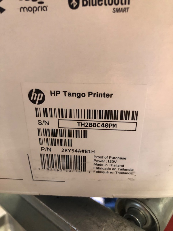 Photo 4 of HP - Tango Wireless Instant Ink Ready Inkjet Printer - Wisp Gray