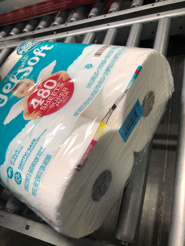 Photo 1 of Angel Soft Super Mega Toilet Paper, 6 Super Mega Rolls