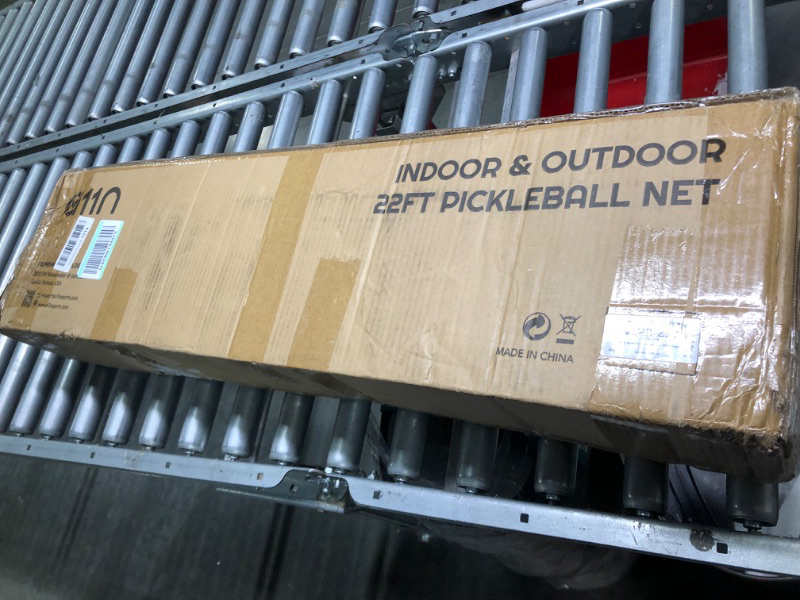 Photo 2 of A11N Portable Pickleball Net System, Designed for All Weather Conditions with Steady Metal Frame and Strong PE Net, Regulation Size Net with Carrying Bag White&Black