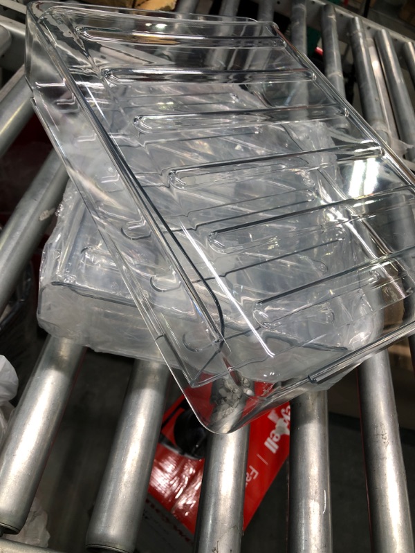 Photo 1 of Tomorotec Desk Letter Tray Set, A4 Size Clear PET Stackable Document Organizer Office Desktop File Paper Holder Book Storage Rack Side Load Anti-Skid Stacking Support Convex Bottom (4X Portrait) Transparent 4x Portrait