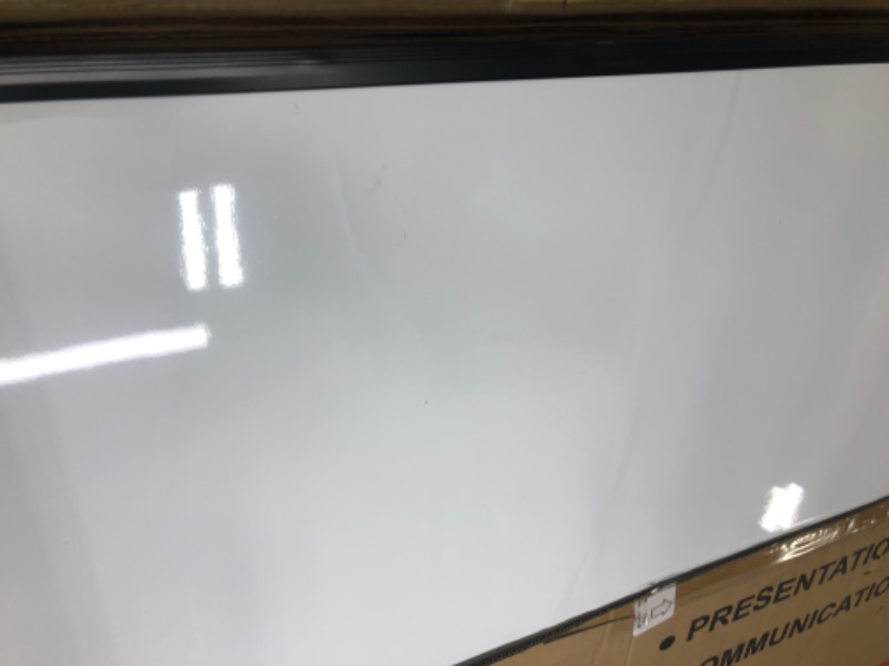 Photo 2 of 
VIZ-PRO Magnetic Whiteboard/Dry Erase Board with Black Aluminium Frame, 39X70 Inches, 