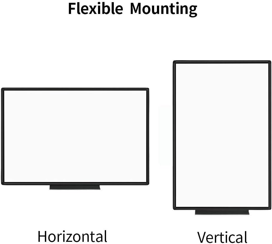 Photo 1 of 
VIZ-PRO Magnetic Whiteboard/Dry Erase Board with Black Aluminium Frame, 39X70 Inches, 