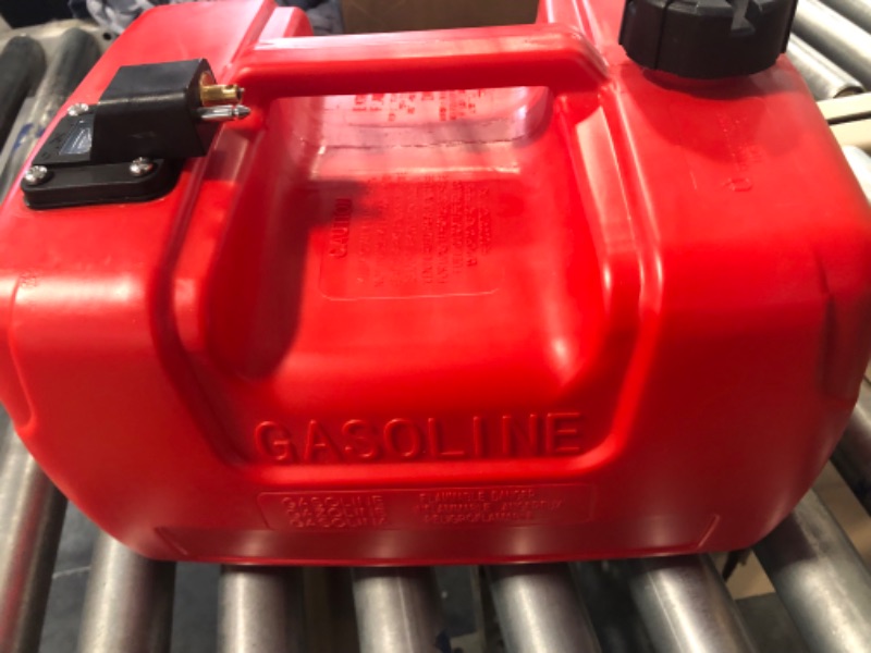 Photo 1 of iFJF Portable Fuel Tank 12L/3 Gallon Replacement for Marine Outboard Engine, Red Rectangular Fuel Tank with Handle