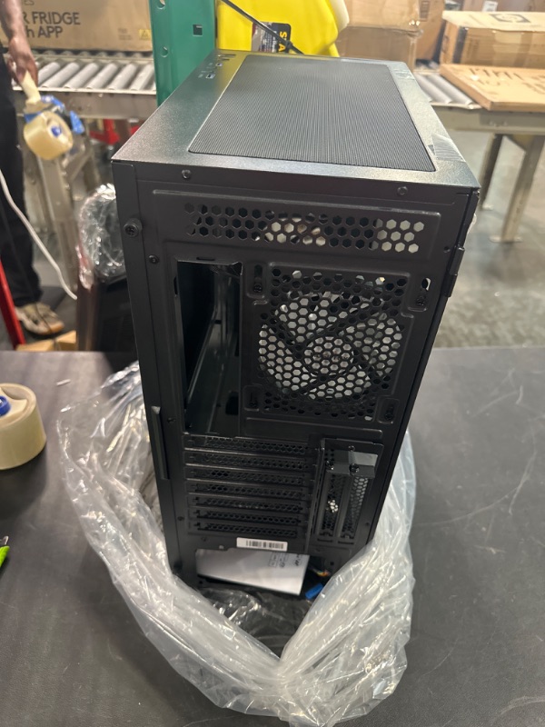 Photo 1 of MUSETEX ATX PC Case Pre-Install 6 PWM ARGB Fans, Mid Tower Gaming Case with Opening Tempered Glass Side Panel Door, Mesh Computer Case, TW8