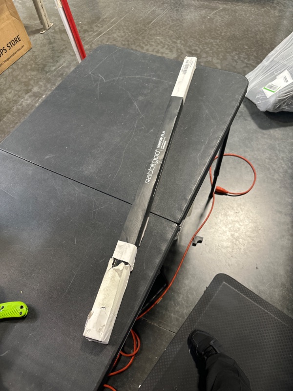 Photo 1 of rabbitgoo One Way Window Film Daytime Privacy Mirror Window Tint for Home Office, Heat Control Sun Blocking Anti UV Reflective Tinting Film Glass Window & Door Covering, 35.4 Inch X 13.1 Feet, Black 35.4" x 157" Black