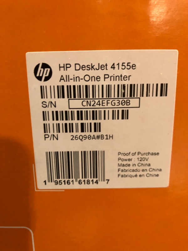 Photo 3 of HP DeskJet 4155e Wireless Color All-in-One Printer & 67XL Tri-Color High-Yield Ink Cartridge | 3YM58AN & 67XL Black High-Yield Ink Cartridge | 3YM57AN Printer + Tri-color Ink + Black Ink