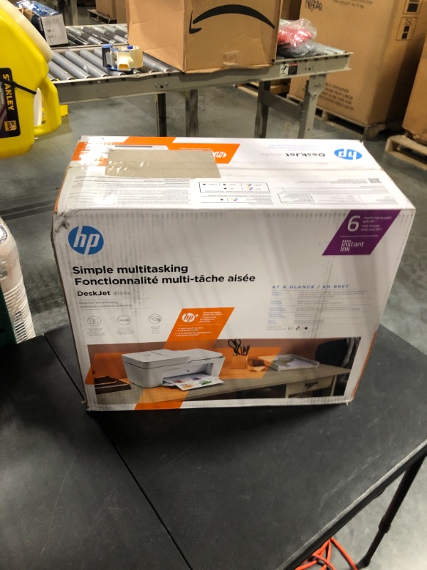 Photo 2 of HP DeskJet 4155e Wireless Color All-in-One Printer & 67XL Tri-Color High-Yield Ink Cartridge | 3YM58AN & 67XL Black High-Yield Ink Cartridge | 3YM57AN Printer + Tri-color Ink + Black Ink