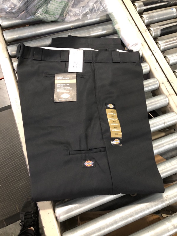 Photo 3 of Dickies Men's Loose Fit Double Knee Twill Work Pant 46W x 32L Tall Black