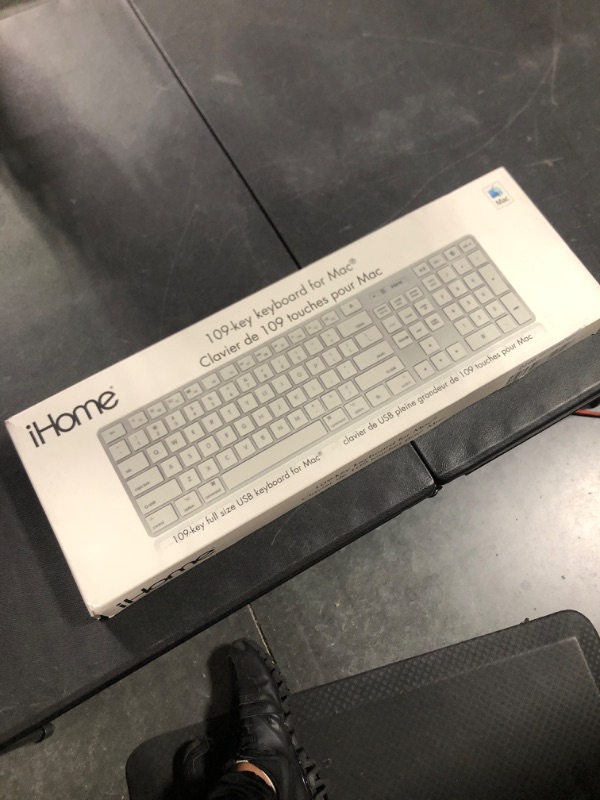 Photo 2 of iHome Full Size Wired Keyboard - Compatible with Apple iOS or Windows - Sleek Mac and iMac Style Design - Desktop PC or Laptop Wired (2020 Version - New)